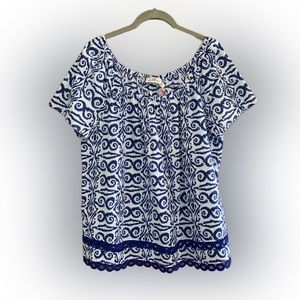 Vineyard Vines royal ocean shirt